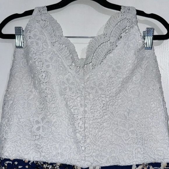 Shein Curve 3XL Floral Lace Dress White & Navy - Picture 2 of 10